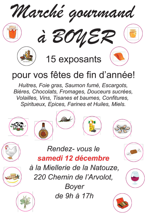 Lire la suite à propos de l’article Marché de Noël des producteurs le 12 décembre 2020 à BOYER