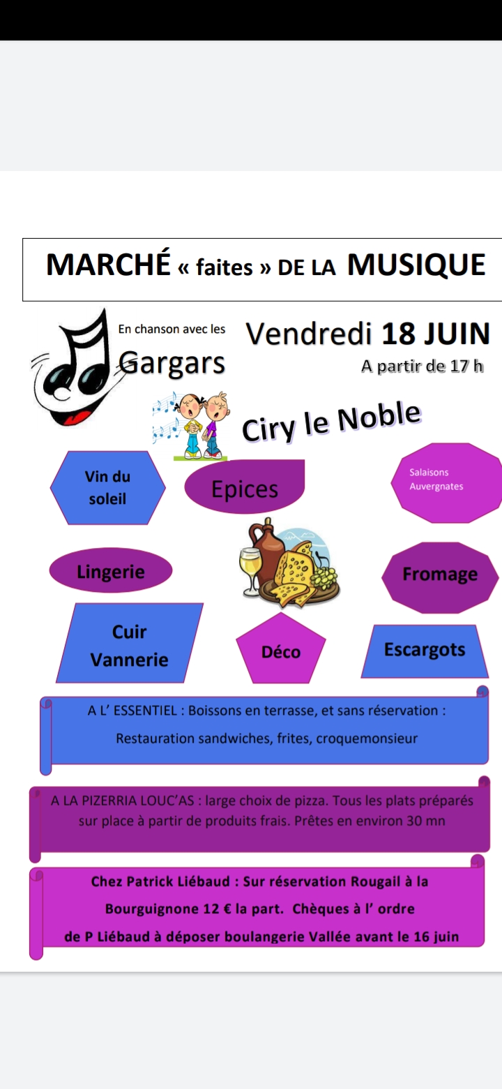 Lire la suite à propos de l’article Présence de la savonnerie sur le marché festif de Ciry le noble le 18 juin 2021