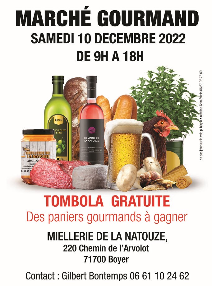 Lire la suite à propos de l’article Marché de Noël gourmand de la miellerie de la Natouze le 10/12/2022