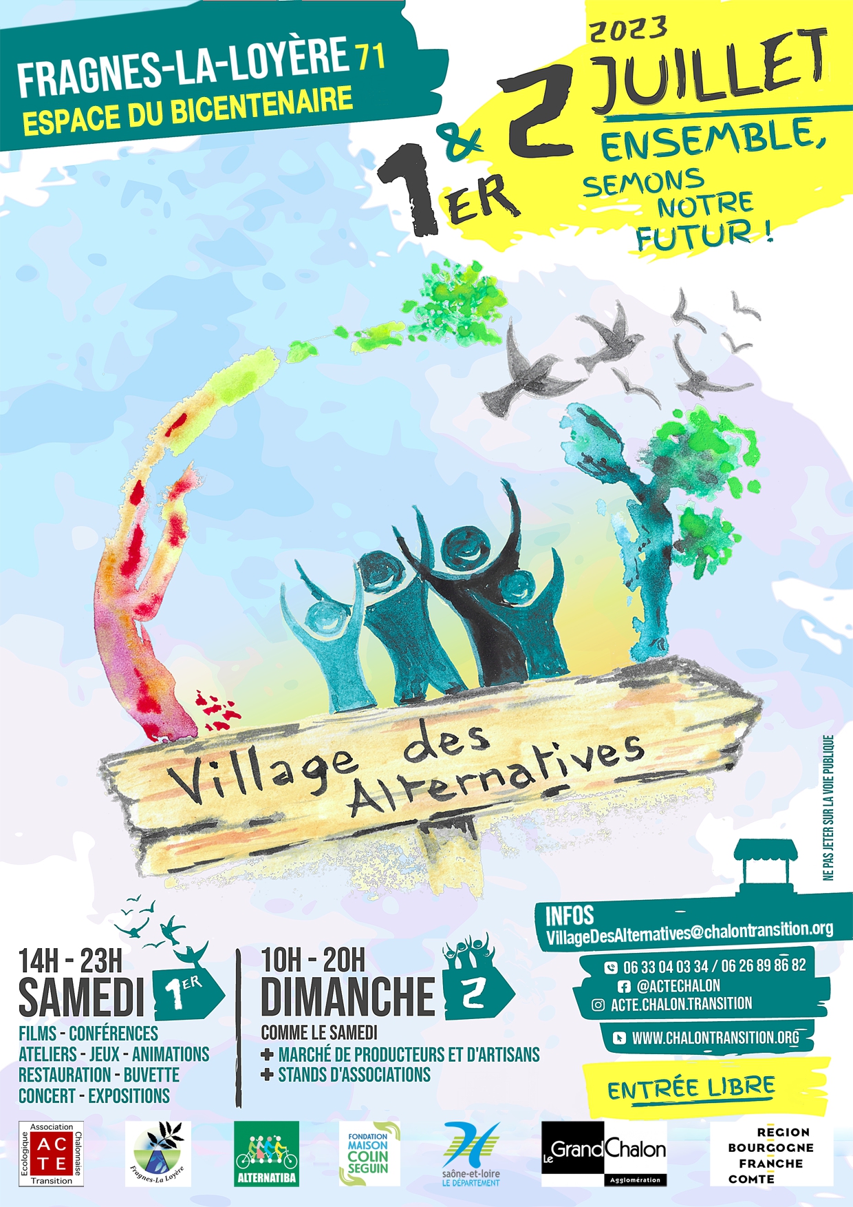 Lire la suite à propos de l’article Alternatiba : le village des alternatives à Fragnes le 2 juillet 2023