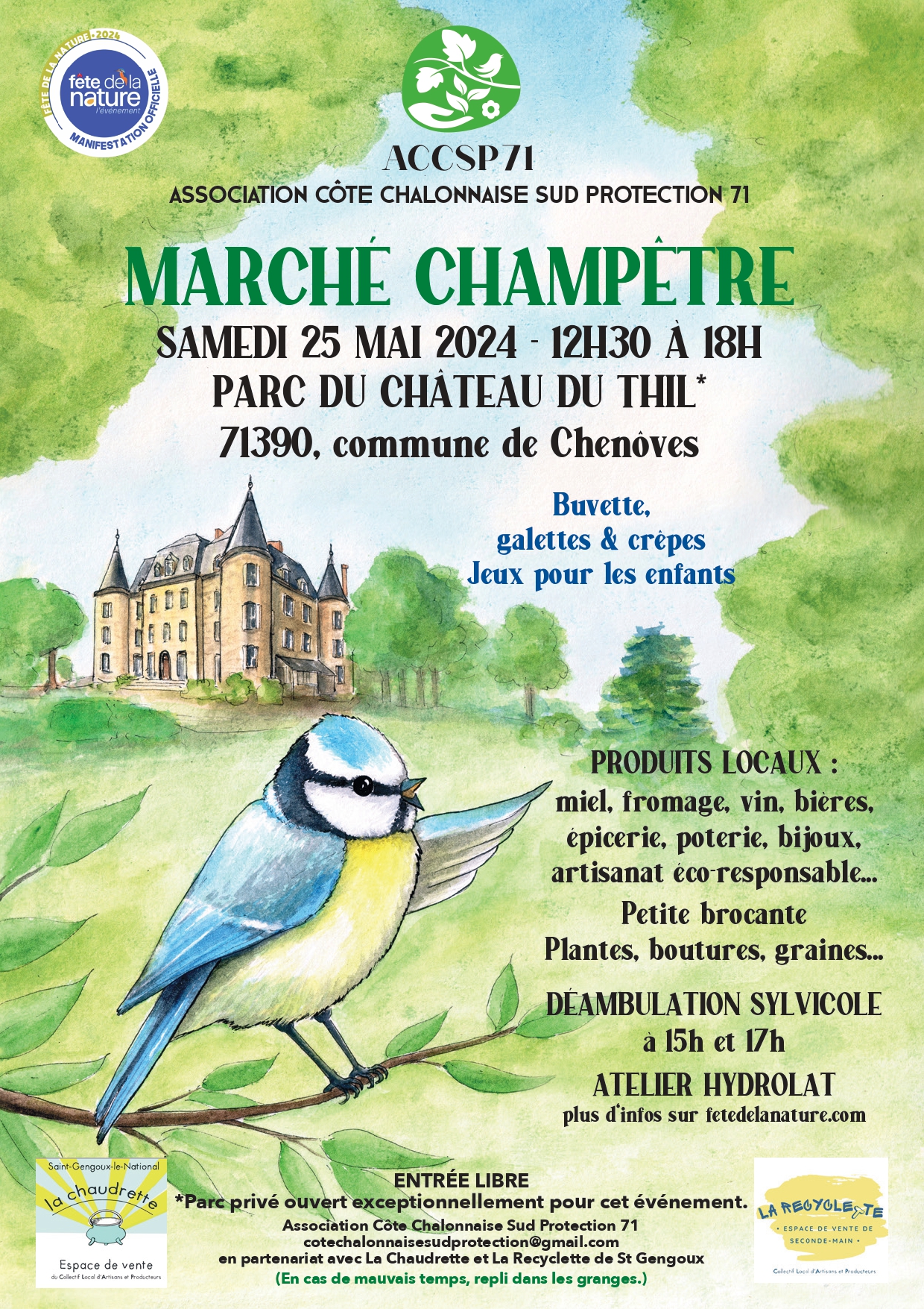 Lire la suite à propos de l’article Marché Champêtre au château du Thil le 25 mai 2024