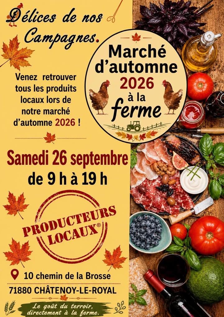 Lire la suite à propos de l’article Foire d&rsquo;automne du GAEC du grand Coppis à Chatenoy le 27 septembre 2026